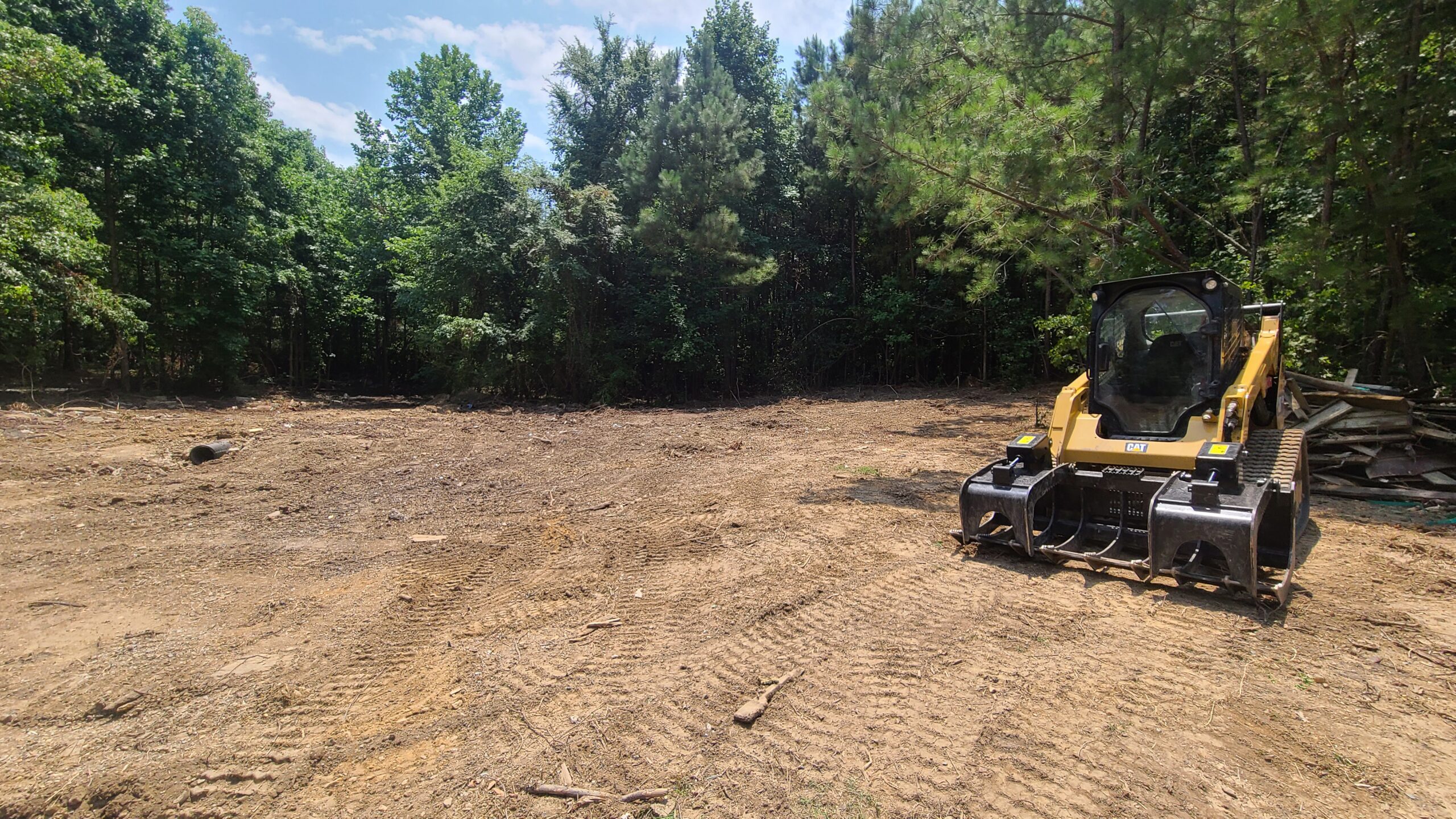 CAT 259D after a job